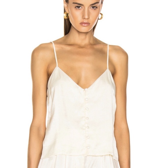 Mara Hoffman Tops - MARA HOFFMAN Cream Jubilee Silk-feel Camisole Top / XS